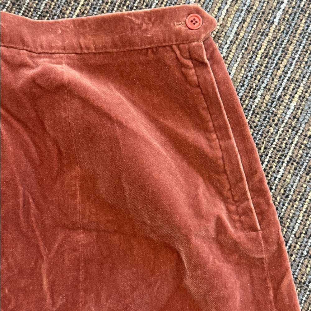 Vintage Joyce velvet and cord side zip skirt- size S/M - Picture 2 of 4